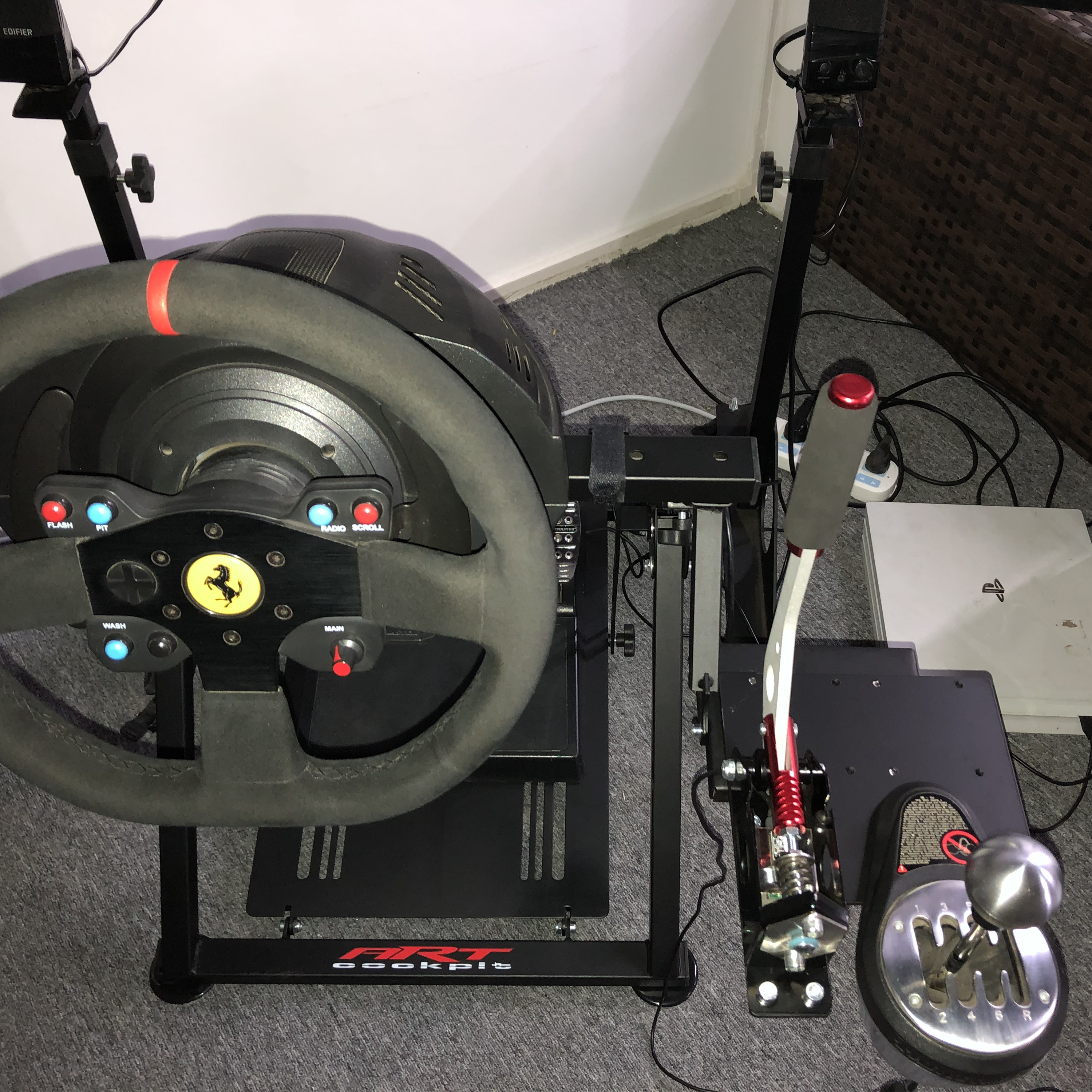 ARTcockpit折叠架及PRO架安装SIM RACING手刹左右通用转接板